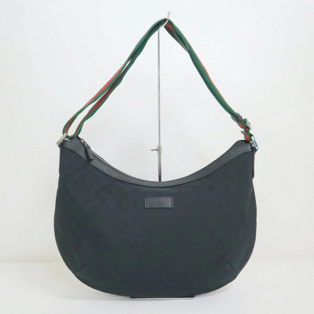 Gucci Shoulder Bag GG Canvas Black